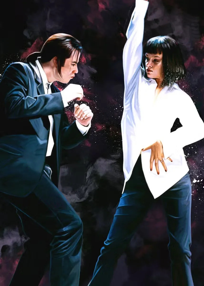 Modern Painting Posters and Prints Movies Pulp Fiction Canvas Painting Wall Art Pictures for Home Living Room Decor Cuadros
