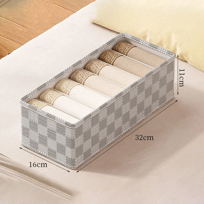 Fabric Box Storage Underwear Pants Organizer Cabinet Drawer Socks Organizer Wardrobe Clothes Storage Organizer For Bra T-Shirts