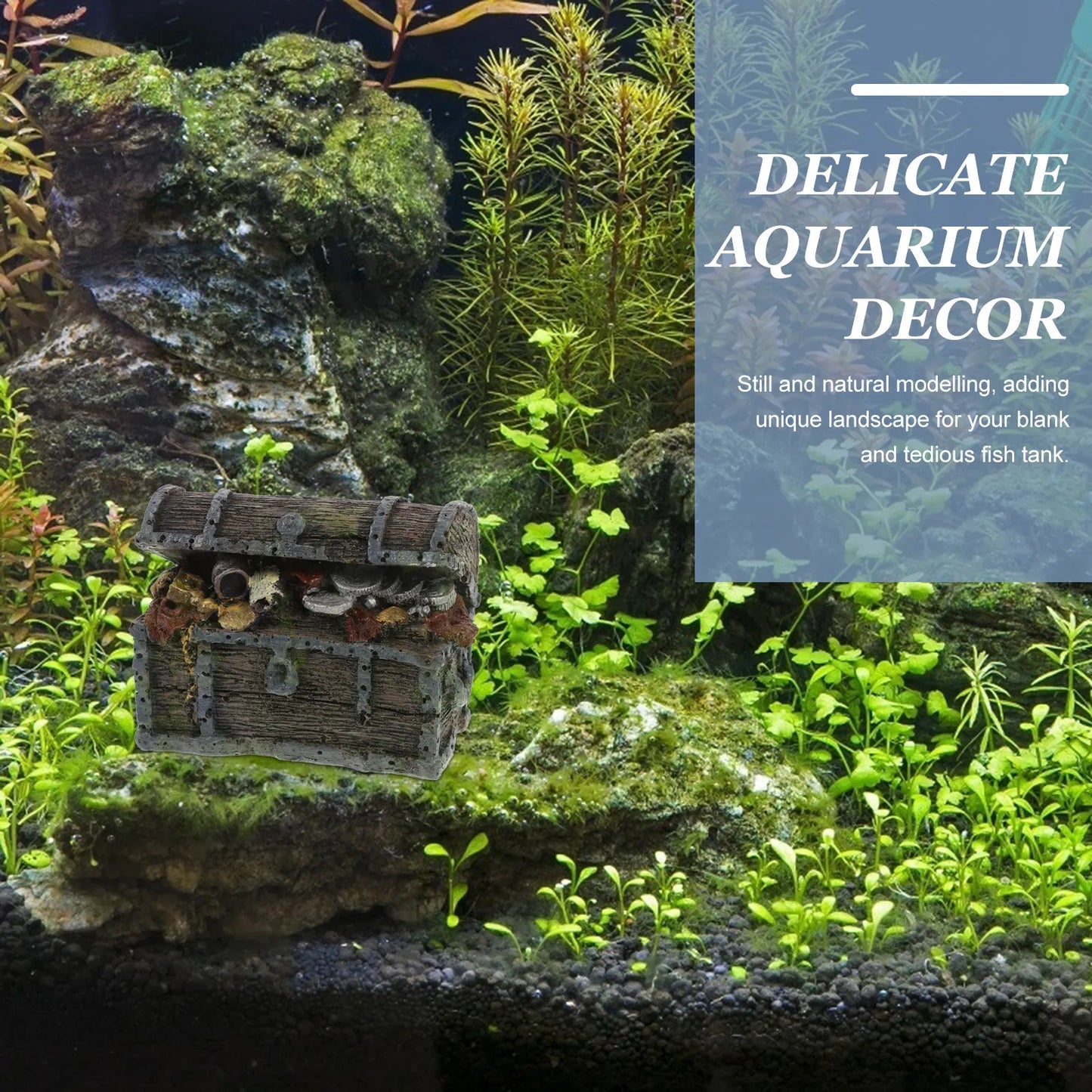 Aquarium Decor Small Fish Ornaments Figurines Resin Decoration Decorative Statues Landscape Centerpiece