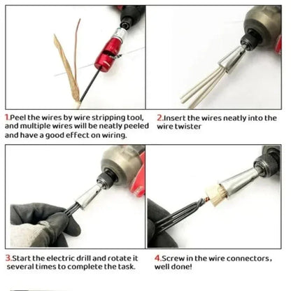 Wire Twisting Tools Quickly Twister Electrician Artifact for Power Drill Drivers Twisted Connector Cable Device Multi-tool -----