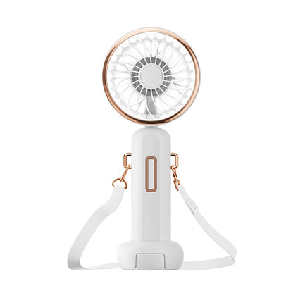 Handheld Fan Foldable Portable Fan with LED Display 2000mAh Battery Operated Mini Hand Held Fan for Travel Beach Outdoor