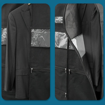 Garment Bags for Travel,Hanging Garment Bags for Men,Double Sides Zipper & Large Mesh Pockets,Monogrammed Closet Clothes Storage