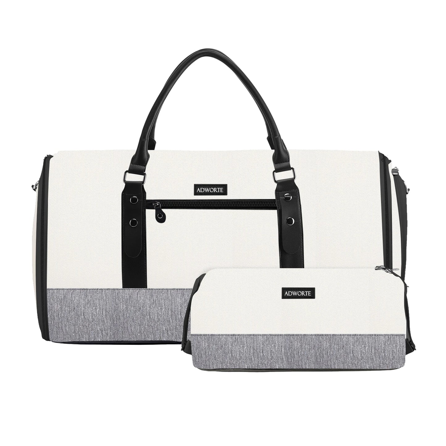 Travel Garment Bag, Convertible Garment Duffel Bags Combo with Shoe Compartment Toiletry Bag, Carry-On Weekend Overnight Bag for