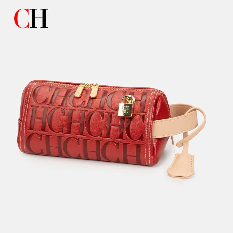 CH 2026 New Letter Embossed Cylinder Bag Fashion Cylinder Crossbody Bag Casual Shoulder Underarm Bag Multi color Optional