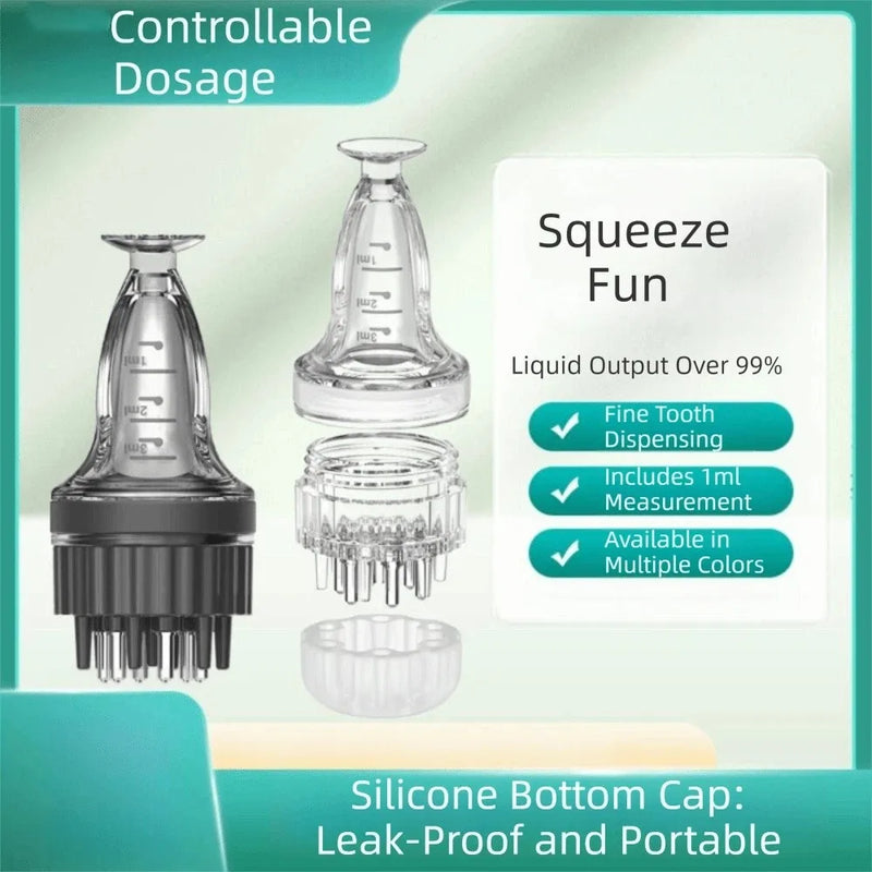 Precise Scale Hair Growth Serum Oil Apply Liquid Guiding Massager 3ml Scalp Treatment Comb Hair Scalp Treatment