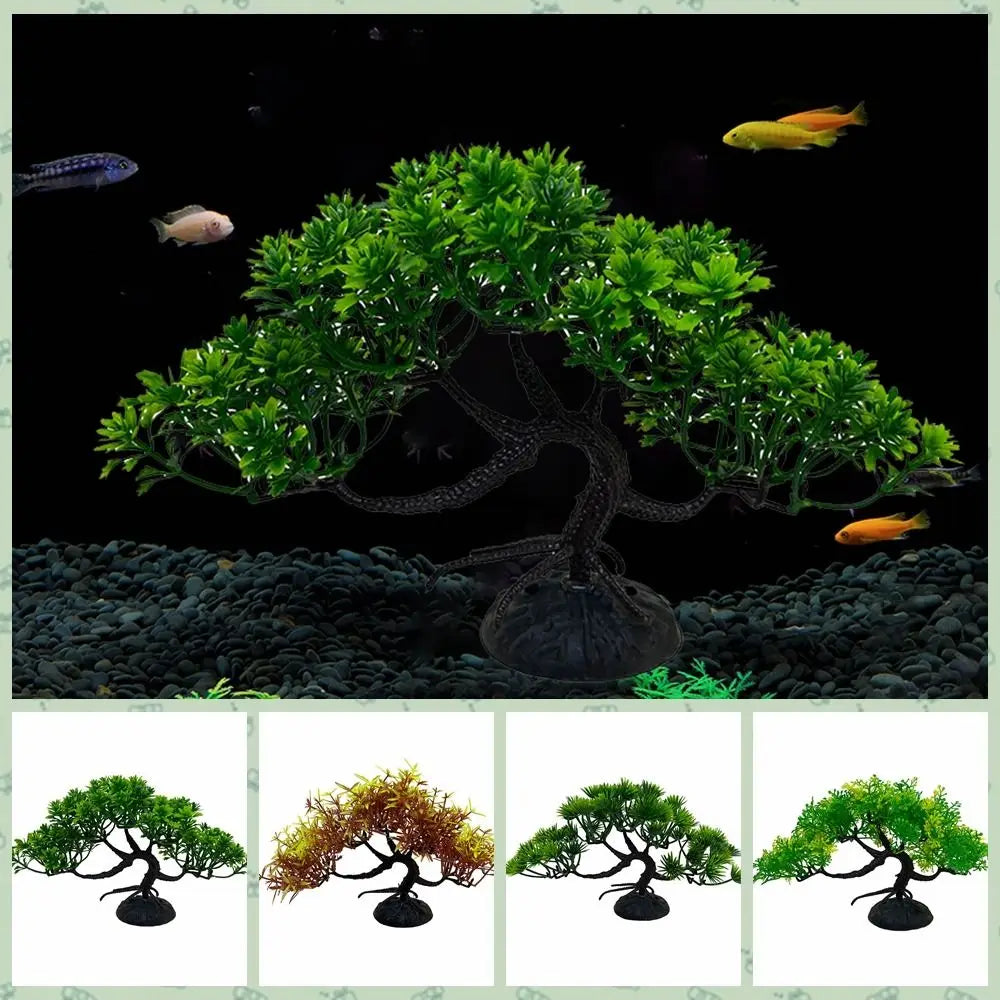 Plastic Artificial Pine Tree Underwater Plant Water Grass Simulated Plant Fish Tank Landscaping