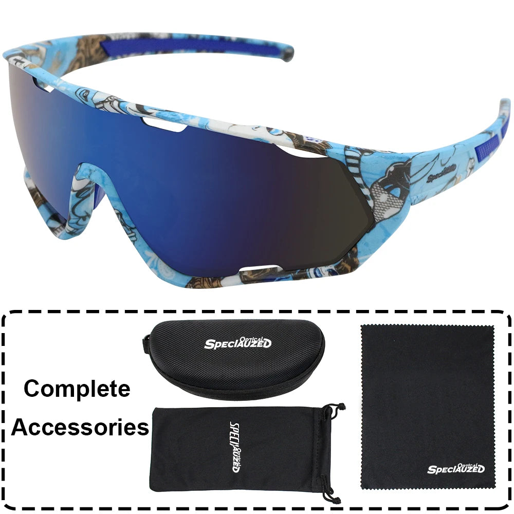 Sports Sunglasses for Men Women Youth UV400 Large Lenses Baseball Goggles Cycling Running Softball Biking Running Glasses