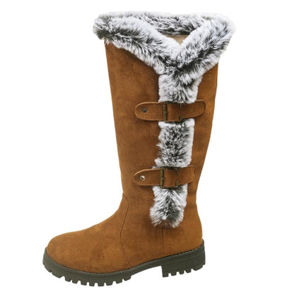 Women'S Boots Autumn Winter Solid Color Fashion High Quality Boots Round Toe Thick Bottom Boots Comfortable Outdoor Casual Boots