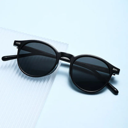 Small-Frame Round Myopia Sunglasses Retro Brand Designer Sun Glasses UV400 Shades Eyewear Men Goggles Diopter 0 To -4.0