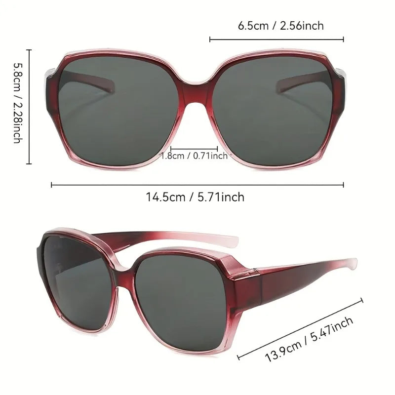 Fashion Over Sunglasses for Myopia Population Matching Multiple Frame UV protection for Outdoor Sports Hiking Fishing Cycling
