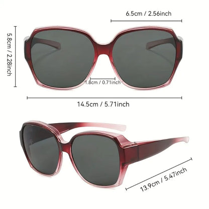 Fashion Over Sunglasses for Myopia Population Matching Multiple Frame UV protection for Outdoor Sports Hiking Fishing Cycling