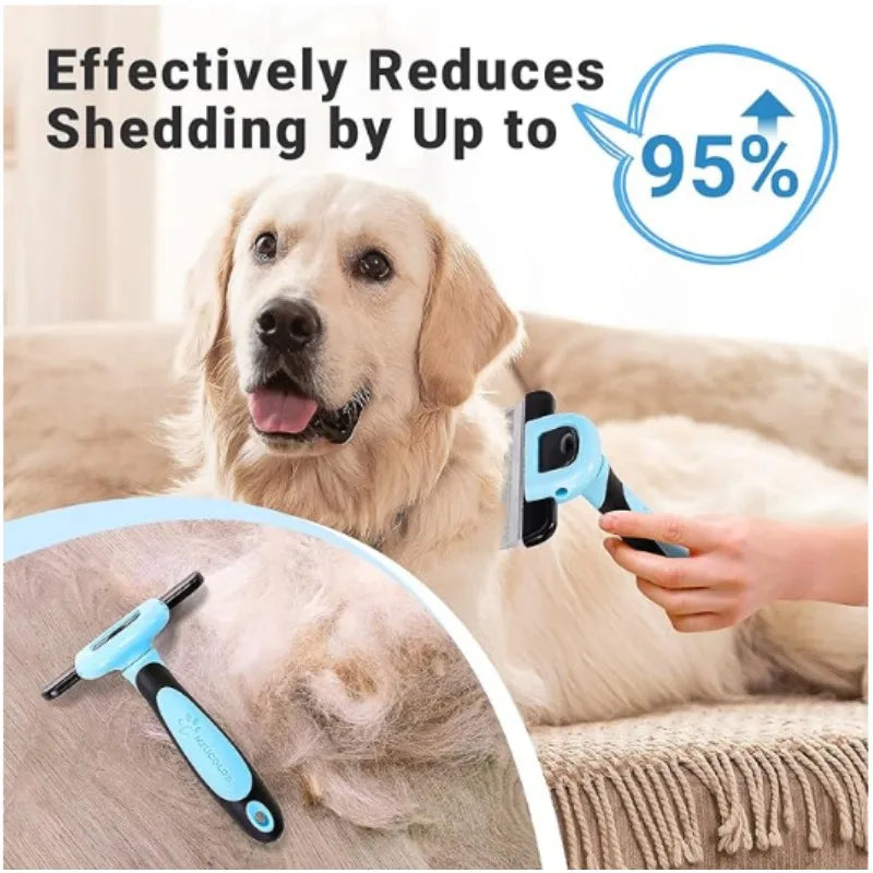 Pet Grooming Brush Removable Pet Hair Cleaning Comb Pet Grooming Multifunctional Comb Pet Knotting Comb Easy To Use for Cat Dog