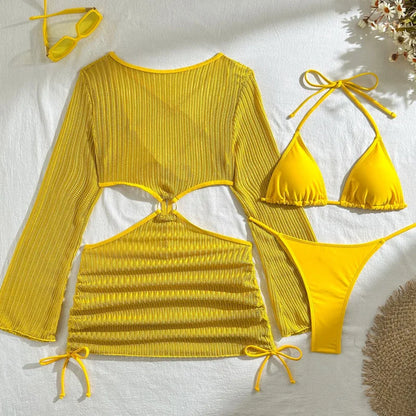 2026 Sexy Bikinis Female Swimsuits Women's Three-Piece Swimwear Beach Swim Wear Bathing Suits Brazilian Bikini Set Pool Bather