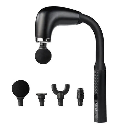 Handheld home massagers, massage guns with extended handles, and back massage tools for relieving deep tissue pain