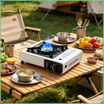 2026 Portable  Gas Stove Compact Design for Hot Pot BBQ Camping Cooking Outdoor Lightweight Cassette Stove