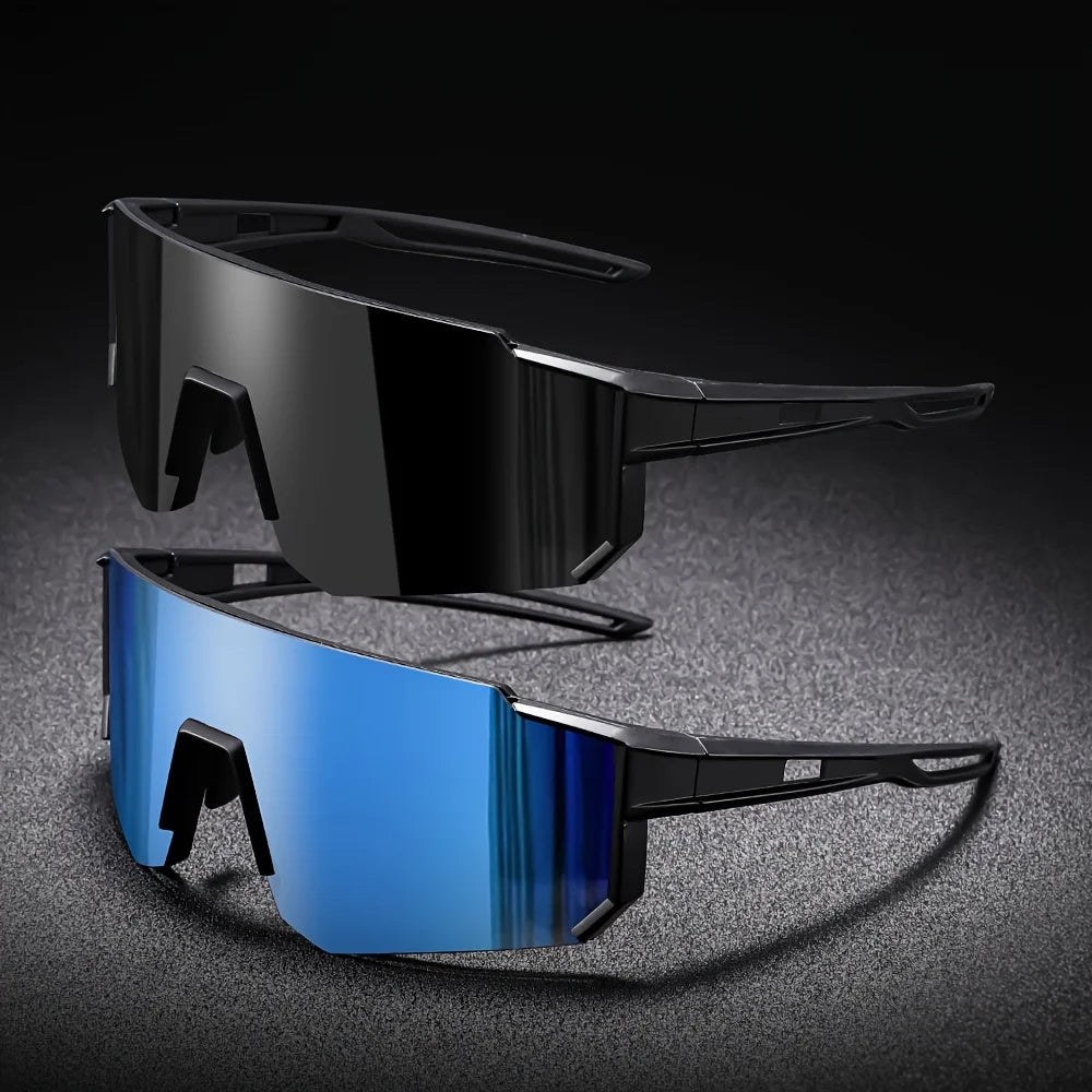 Men's Oversized Cycling Sunglasses Eyewear Bicycle Goggles Windproof Glasses Lens Road Riding Bike