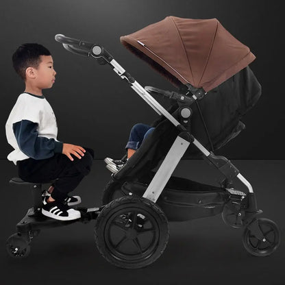 2 in 1 Sit and Stand Stroller Pedal Adapter Creative Universal Strollers Step Board Adapter Comfort Convenient