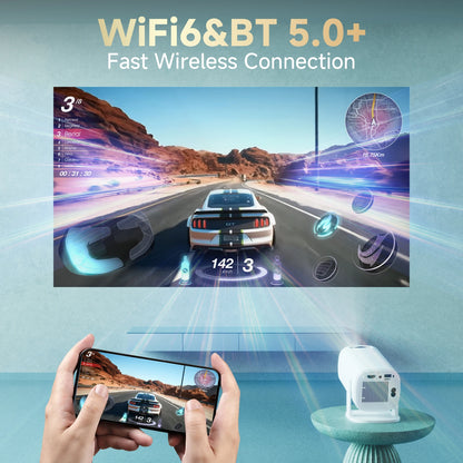P30PRO Home Theater Projector Android 11 WIFI 6 Native 720P With Speakers Portable Cinema Outdoor Projector