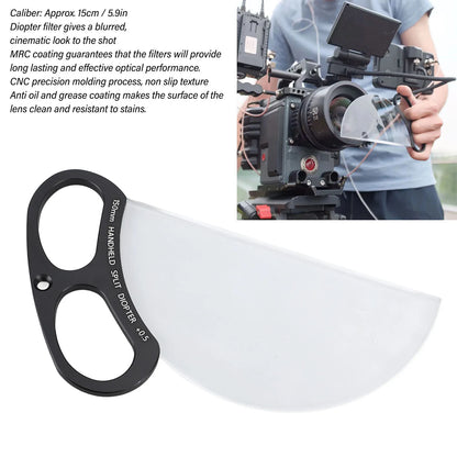 1/2 Split Diopter Filter 150mm Handheld 1/2 Split Diopter Filter Lens Special Effects Filter Film Prism Filter Accessories