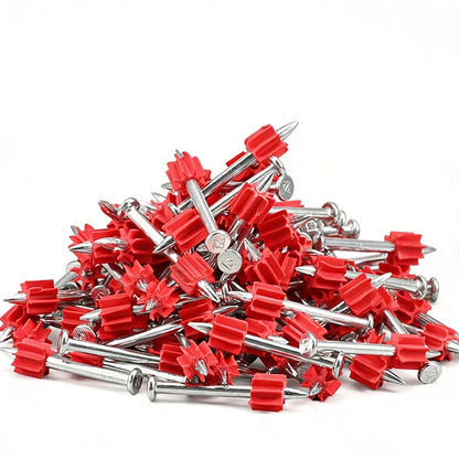 Hardened Concrete Wall Nail Set – Picture Hanging Nails, High-Strength Hardware Powder-Actuated Nails