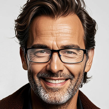 High Quality Stainless Steel Reading Glasses Men Women Fashion Presbyopic Eyeglasses Business Hyperopia Anti Blue Light Eyewear