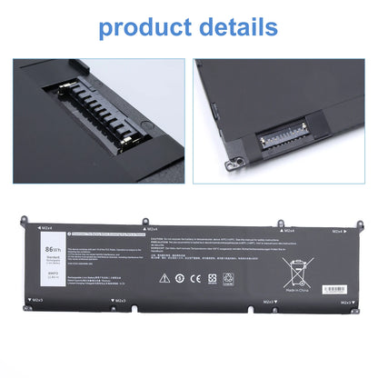 Factory Outlet 69KF2 Battery for DELL XPS 15 9500 9510 9520 9530 Precision 5550 5560G15 5511 5520 5515 5521 G7 15 7500 P91F P87F
