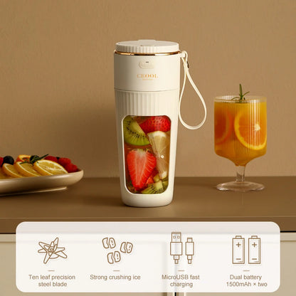 2025 New Rechargeable Mixers Fresh Fruit Juicers Usb Portable Juice Bottle Mini Fast Electric Blender Smoothie Ice Maker Home
