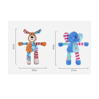 1/2 Pcs Pet Toys Dog Toys Plush Sound Toys Plush Biting and Grinding Resistant Cat Toys Pet Supplies Dog Toys