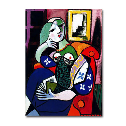 Modern Art Master Picasso Abstract Canvas Painting Cubism Home Wall Art Poster Prints Pictures Bedroom Living Room Decor Murals