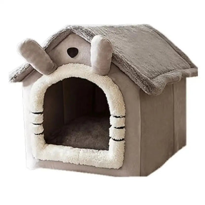 Foldable Dog House Kennel Bed Mat For Small Medium Dogs Cats Winter Warm Cat Bed Nest Pet Products Basket Pets Puppy Cave Sofa