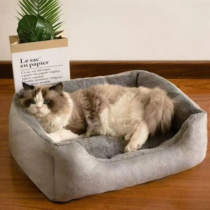Comfortable Short Cat Bed Warm Comfort Cozy Sleeping Surface Pet Cushion Bed Soft Texture Pet Sleeping Mat Cats Kittens
