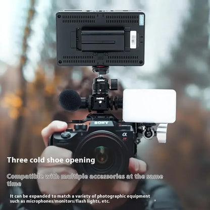 Camera Accessories Three-head Hot And Cold Shoe Base Aluminum Alloy Extension For Camera Cage Rig Variety Of Expansion Interface