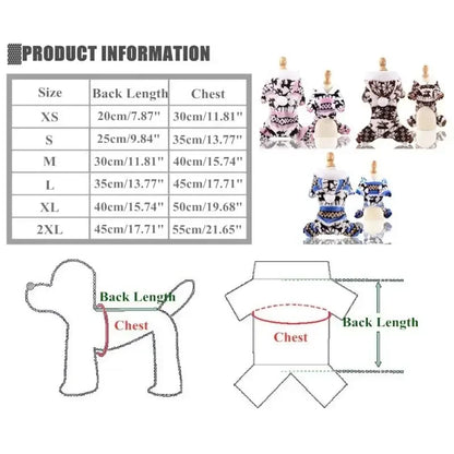 1PC Pet Dog Warm Clothes Puppy Jumpsuit Hoodie Coat Doggy Apparel Coral Fleece Warm Clothes Teddy XS-XXL Sweaters for Pets