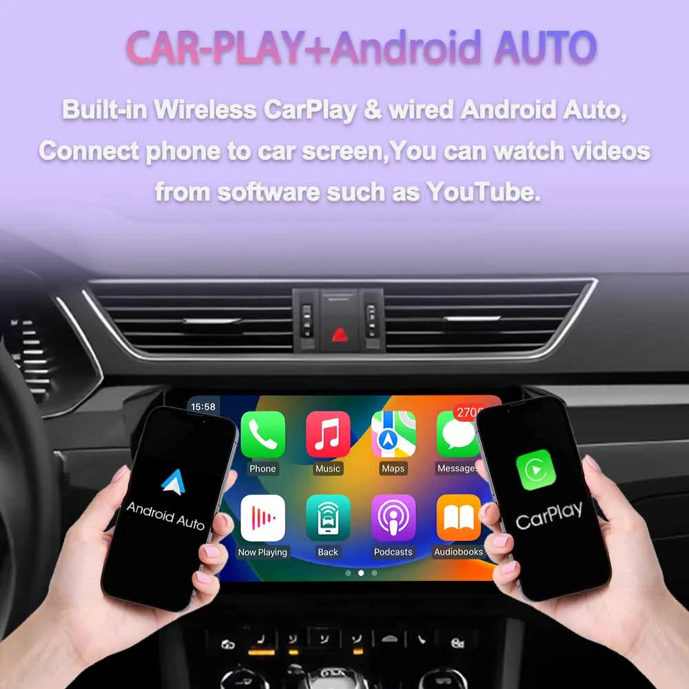 GPS Navigation Android 15 Auto Carplay 7" For FIAT 500 2016 - 2019 Stereo Multimedia Player 4G WIFI Bluetooth DSP 360 Camera