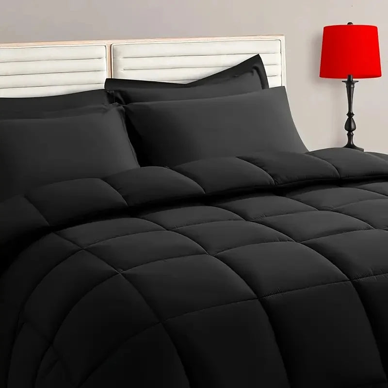 2/3pcs Reversible Comforter Bedding Set, Comforter Set Queen/King Size,For All Seasons, 1 Comforter And 1/2 Pillow Shams