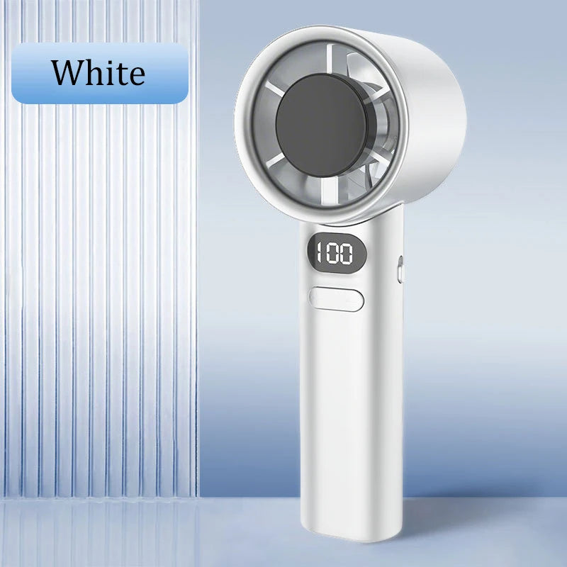 Mini Handheld Fan 120 Speed Portable Bladeless Desktop Fans Rechargeable Instant Cooling With Ice Mode For Men Women New