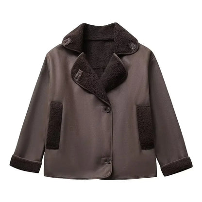 Jackets Women Coats Turn Down Collar Warm Thick Coat Maxi Casual Jacket Elegant Y2k Tops Parka Autumn Spring Streetwear