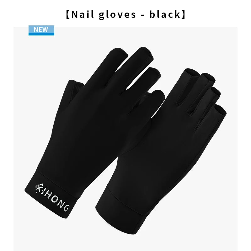 UV Gloves Are Used For Nail Art. These Are Professional UPF50+ UV Protective Gloves, Suitable For Nail Art. Five-Finger Gloves