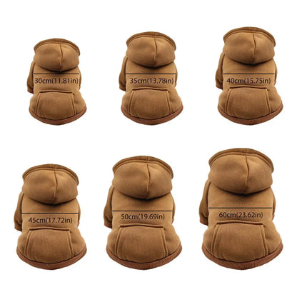 Pet Dog Clothes For Winter Clothing Warm Clothing for Chihuahua Coat Puppy Outfit Pet Clothes for French Bulldog Hoodies