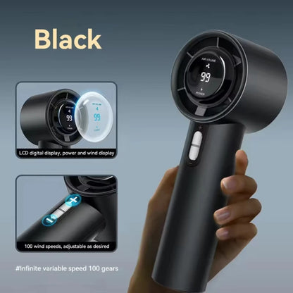 Portable Hand held Fan USB Rechargeable Mini Personal Fan with 1-100 Speed Settings Quiet Operation for Travel Office & Outdoor