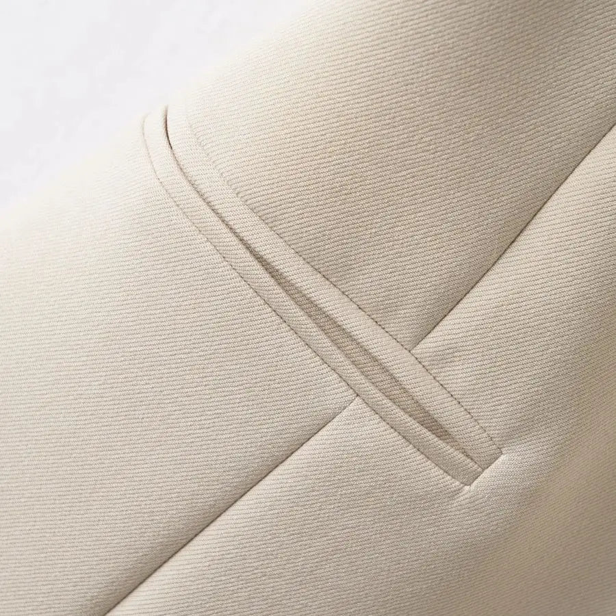 Solid Color Short Vest Women's Spring & Fall Fashion V Neck Diagonal Button Versatile Workplace Elegant Vest Jacket Top