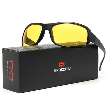 Driving Glasses for Men and Women Night Anti Reflective Night Vision Glasses Windproof Beach Sunglasses and Sports Glasses