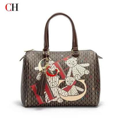 CH Ladies Bucket Bag Luxury Brand Designer New Ladies Large Capacity Exquisite Floral Pattern Travel Banquet High Grade Handbag