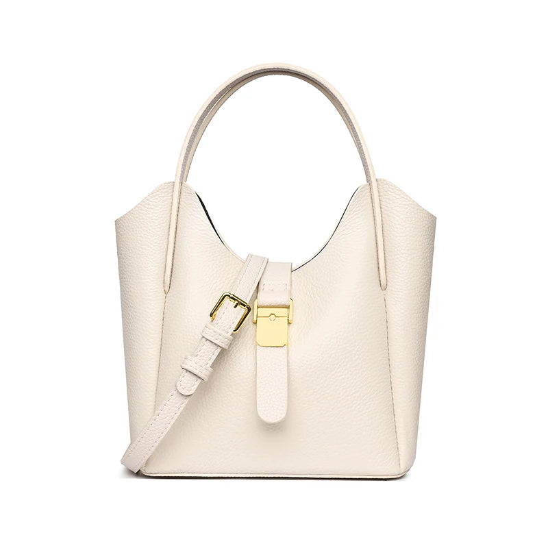Genuine Leather High Quality Women's Tote Bag Designer Female Crossbody Bag Retro Casual Female Shoulder Messenger Handbags 2026
