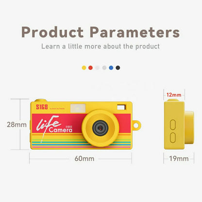 Thumb Keychain Camera 1.47inch Mini Action Camera Retro 2K HD Digital Camera CCD Thumb Camera with Flash Light Loop Recording