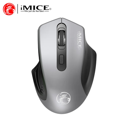 IMICE Wireless Mouse 2.4G Silent Mouse 4Buttons 1600DPI Optical Computer Mouse Ergonomic Battery Mice For Office Laptop PC