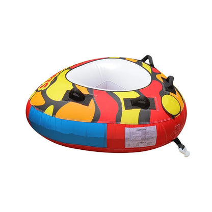 Towable Water Tubes, 1 Person Boat  Inflatable Tube Towable for Water Sports, Nylon Cover Inflatable Tube for Boat to Pull