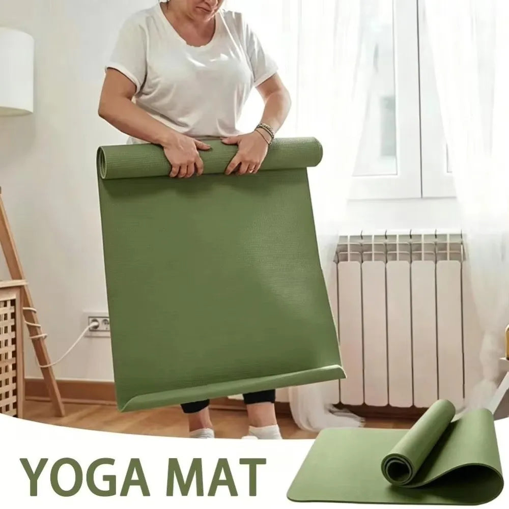 Multi-purpose 180×50cm Exercise Fitness Mat Non-Slip 6mm Thick Pilates Mat EVA Yoga Mat Gym Workouts