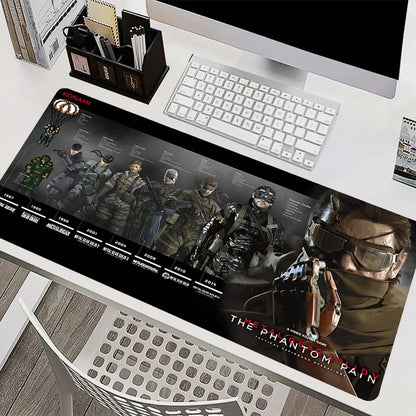 Mouse Pad Office PC HD Anime Gamer Cabinet Keyboard Pad Mousepad Metal Gear Solid Laptop Gaming Accessories Desk Mat XXL Carpet