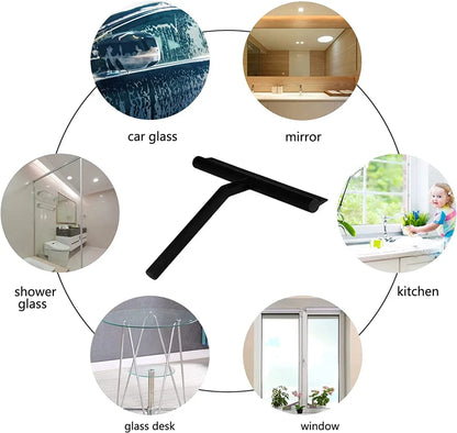 Shower Squeegee  for Glass Door Shower Wall Scraper Cleaner With Silicone Holder Bathroom Mirror Wiper Scraper Glass Cleaning